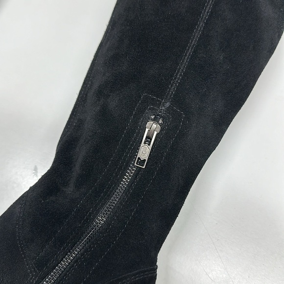 UGG Ava Boots Tall High Heeled Boot Water Resistant Suede Size Zip Black Size 7 - Picture 8 of 13